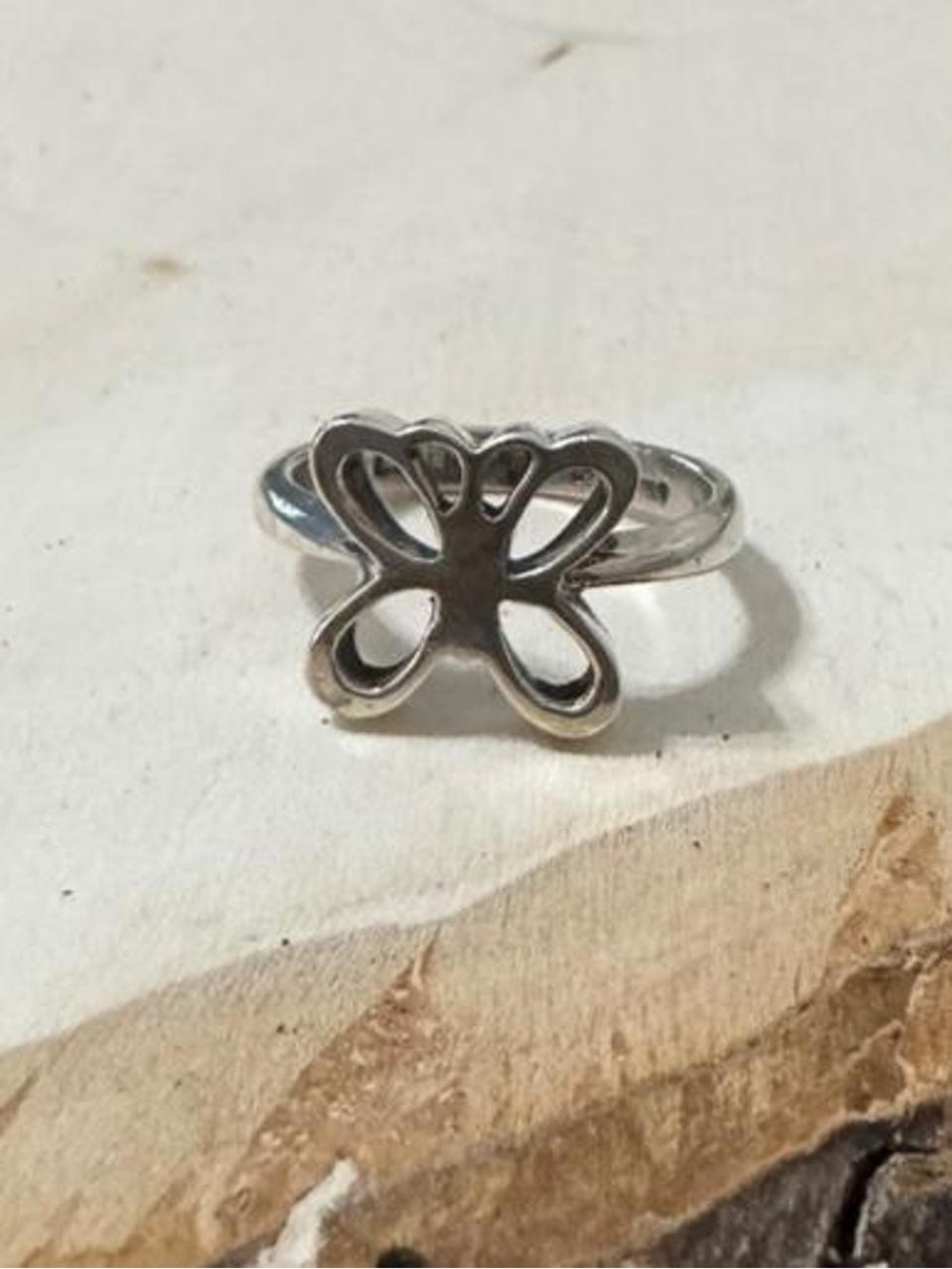 CELLINI 925 Sterling Silver Vintage Butterfly Ring Sz 6